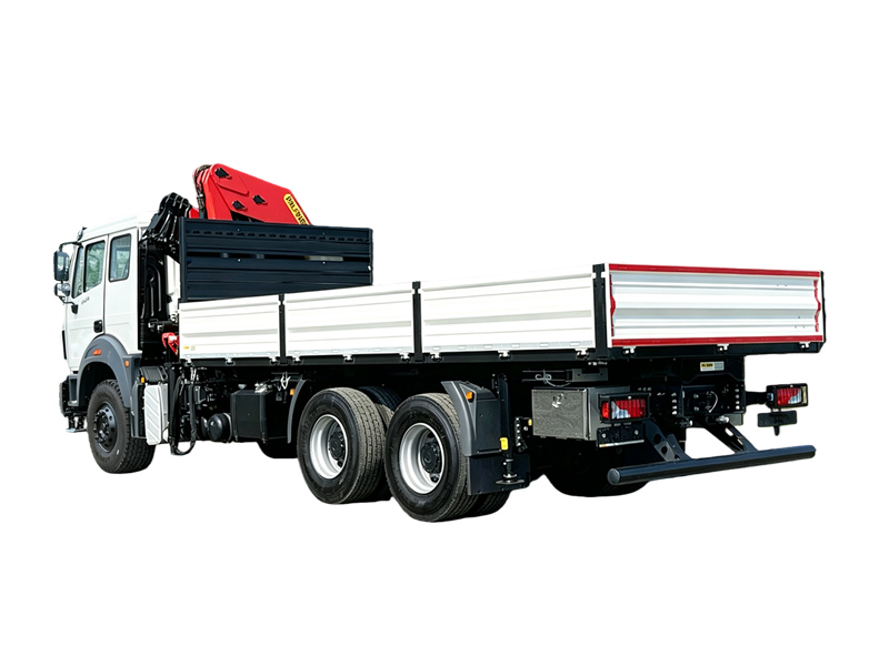 Beiben 2642 truck with Palfinger knuckle crane
