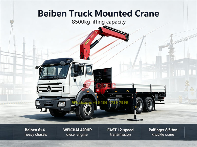 Beiben 2642 knuckle boom crane truck Beiben 2642 knuckle boom crane truck
