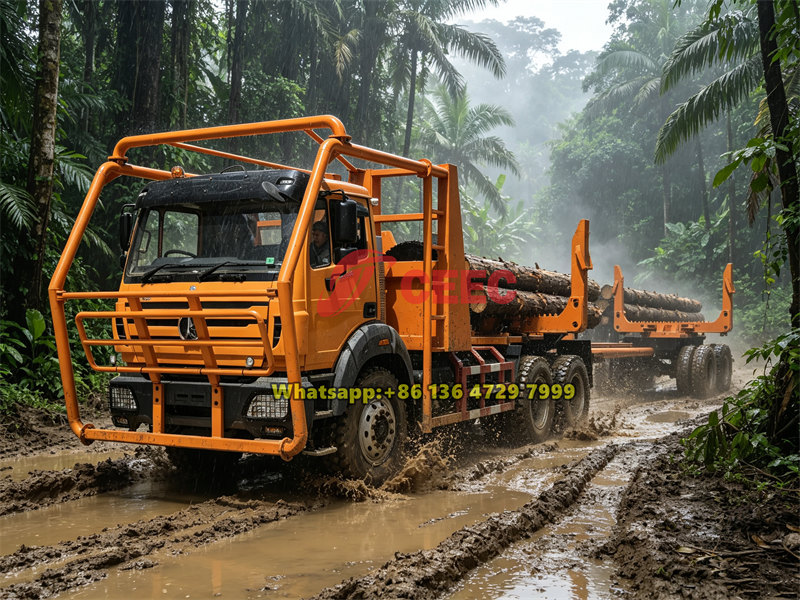 Beiben 6&times;6 logging truck