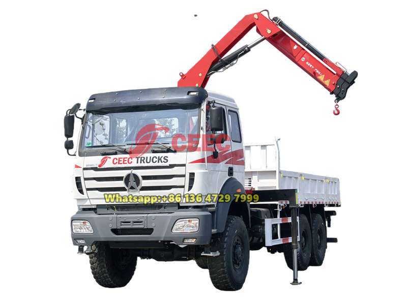 Beiben 6×6 boom crane truck Beiben 6×6 boom crane truck