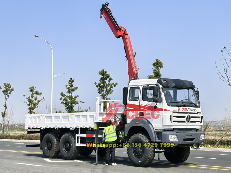Beiben 6&times;6 off-road crane truck