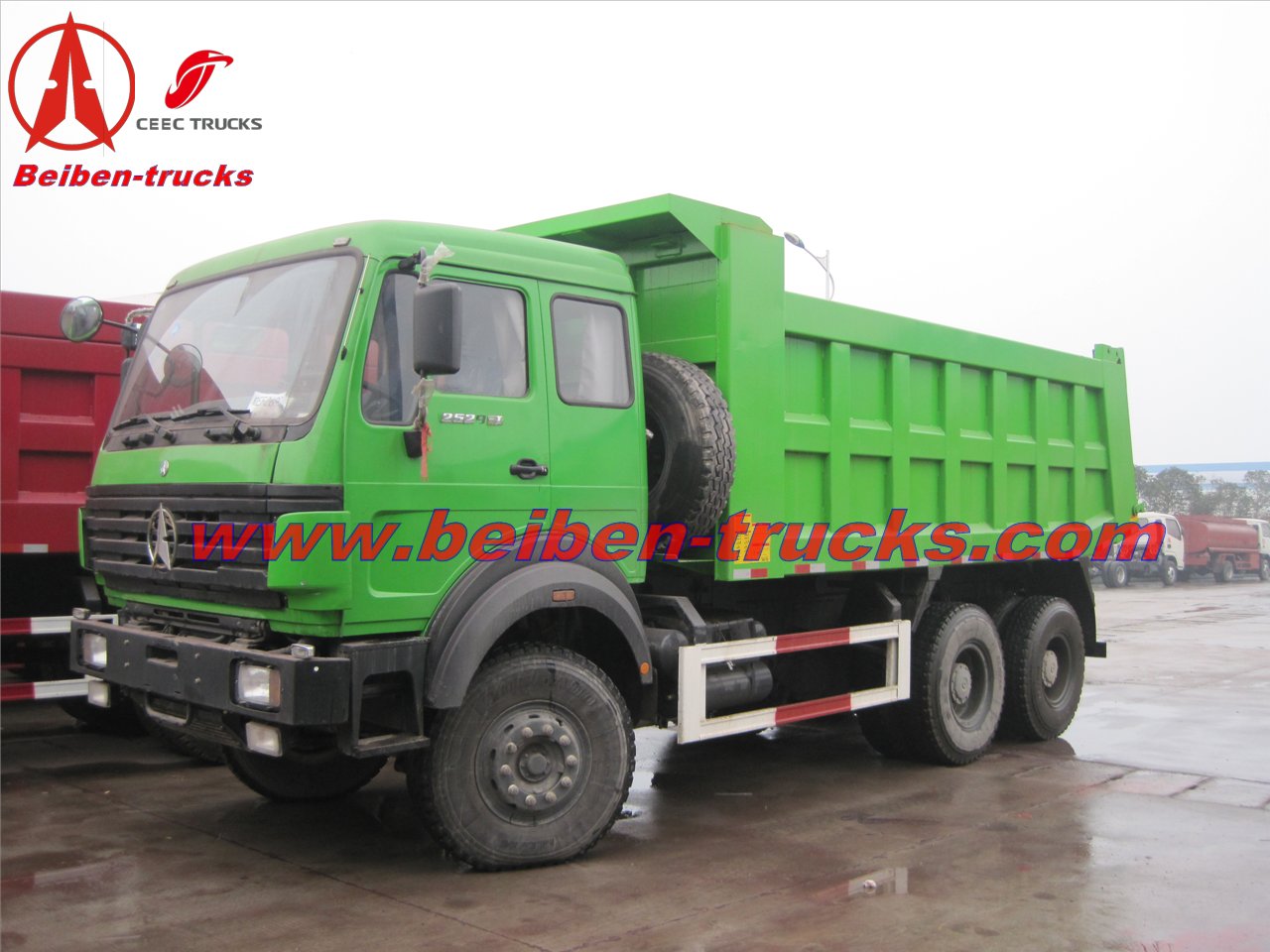 china manufacturer beiben 6*4 dump truck