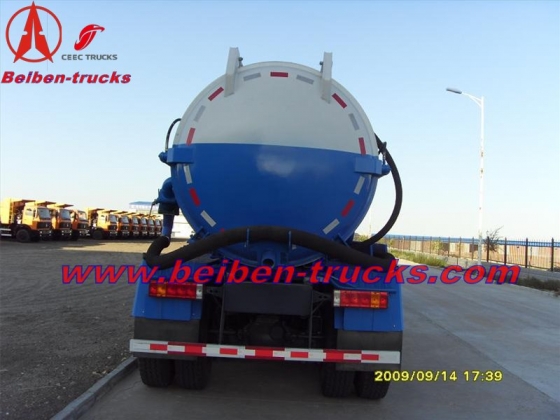 china beiben 15,000 L cesspit emptier manufacturer