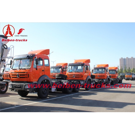 baotou Beiben haulage truck 380hp prime mover for Indonesia