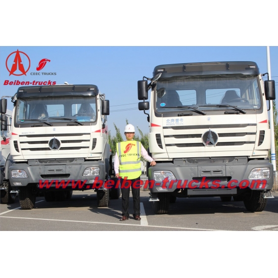 baotou North benz tractor truck for Africa 340hp Bei ben truck head