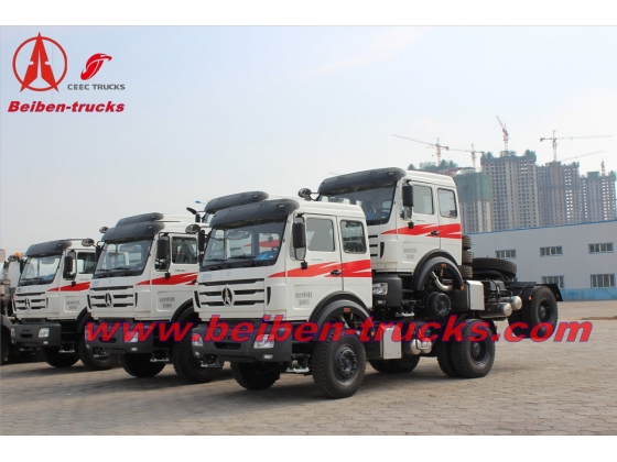 baotou North Benz 6x4 truck head 400hp tractor truck benz technology  supplier
