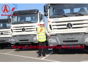baotou Beiben 4x2 tractor truck North benz 6 wheel tractor for container transport