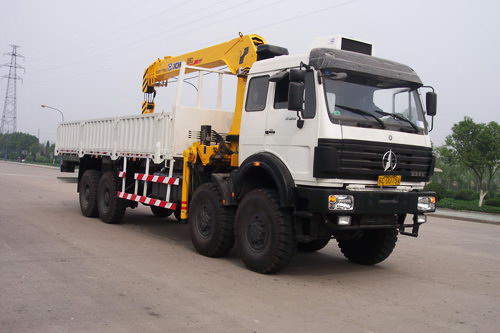 china best quality 16ton Beiben 8*4 truck mounted crane