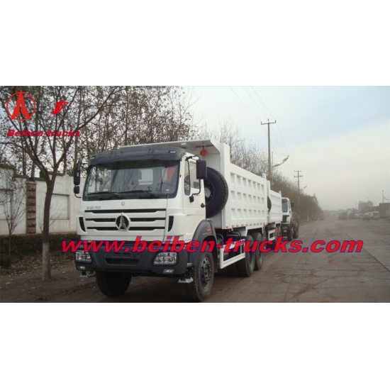 china Beiben 6x4 380hp dump truck used for construction work
