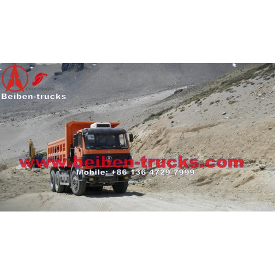 north benz 25 Ton dump truck 6*4 driving