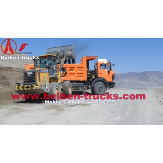 China Beiben power star 25ton lorry truck RHD tipper lorry supplier