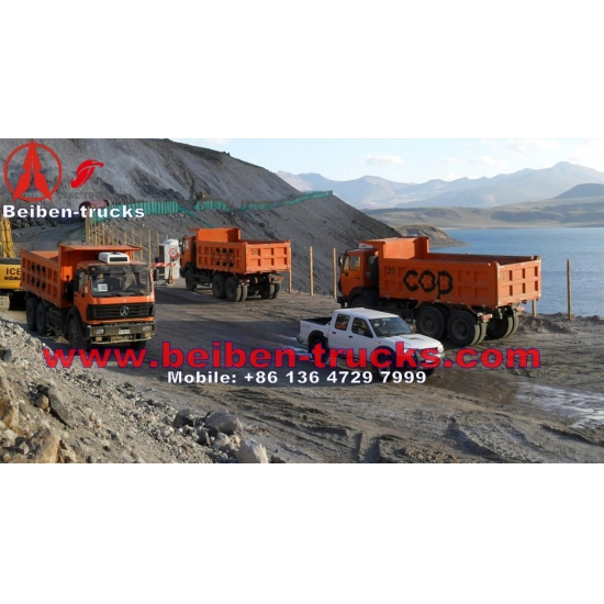 used Benz technology Beiben dump truck 6x4 tipper 340hp