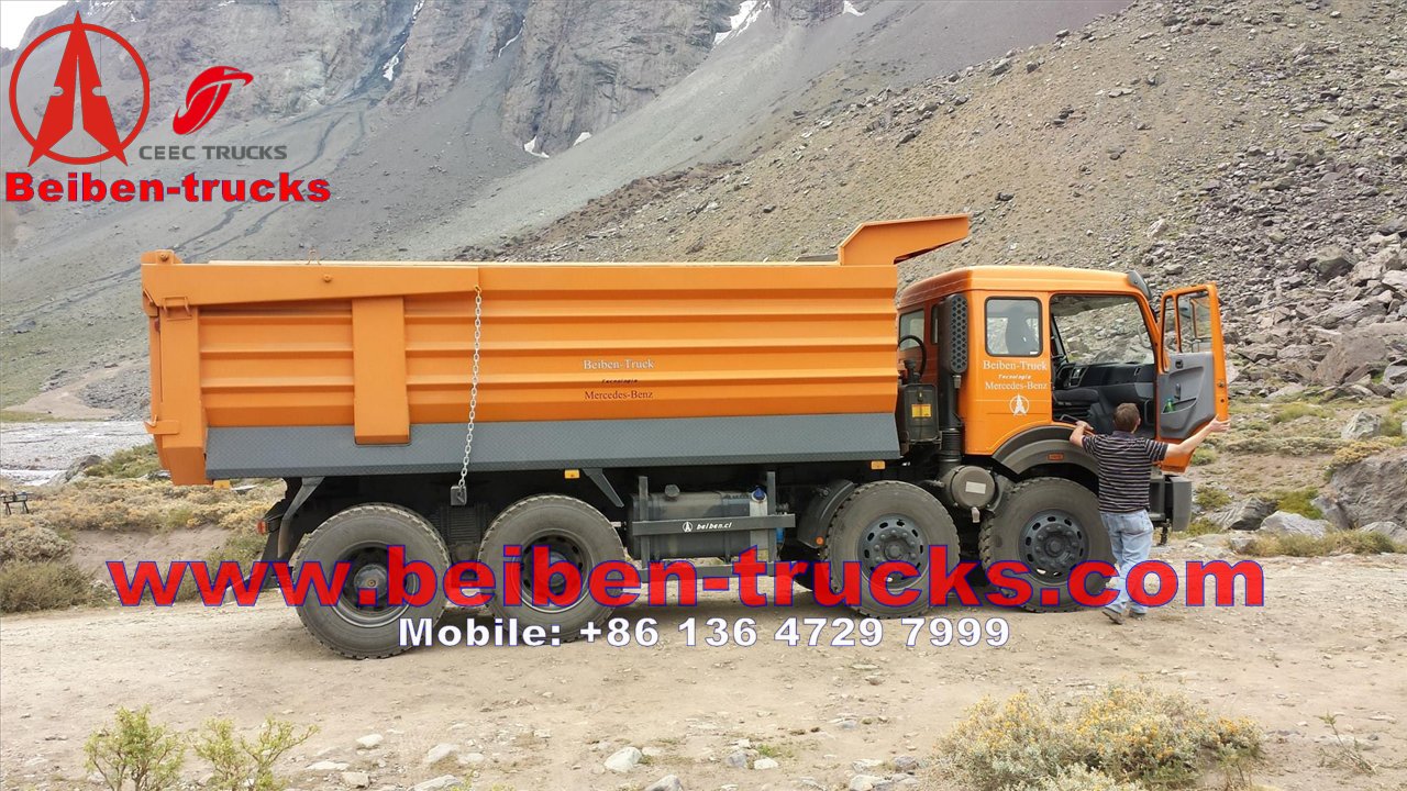 north benz 8x4 400 hP camions benne manufacturer china