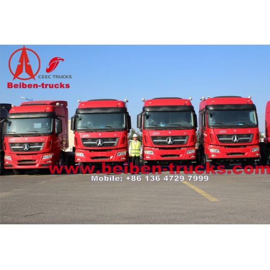 North Benz 6x4 beiben tractor truck 375hp 40ton tractor truck for africa using