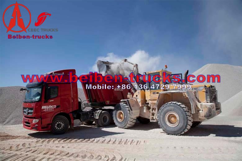 china supplier for Beiben V3 6x4 340hp Left Hand Driving Tractor Truck