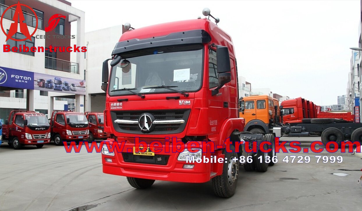 cheapest price Beiben LHD 6x4 V3 EUROIII Weichai Engine 375hp 11wheels 40t International Tractor truck Head For Sale
