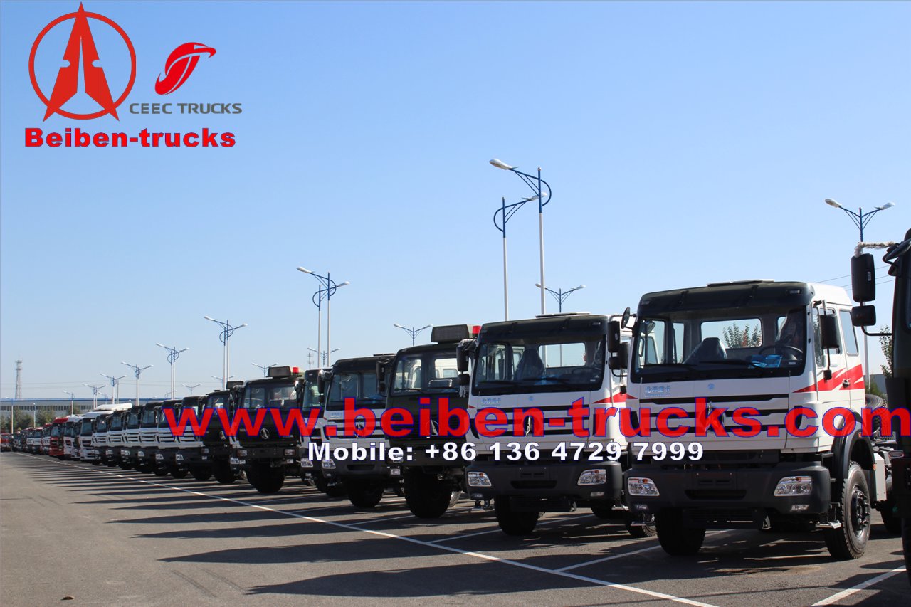 Beiben 6X4 380 hp long cab tractor truck supplier in china