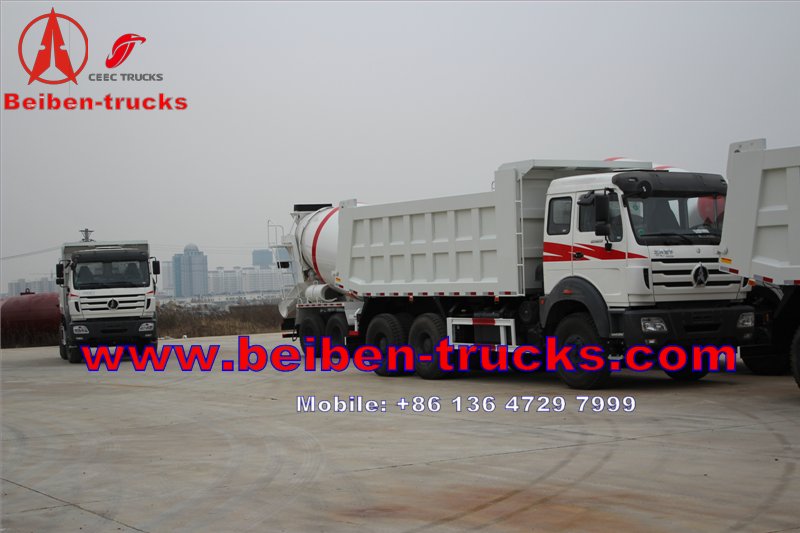 china Direct sale Beiben Mercedes Benz technology 6x4 10 wheel dump truck capacity