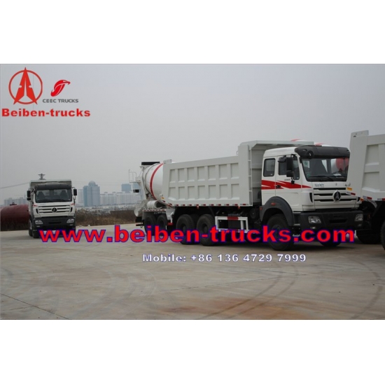 china Direct sale Beiben Mercedes Benz technology 6x4 10 wheel dump truck capacity