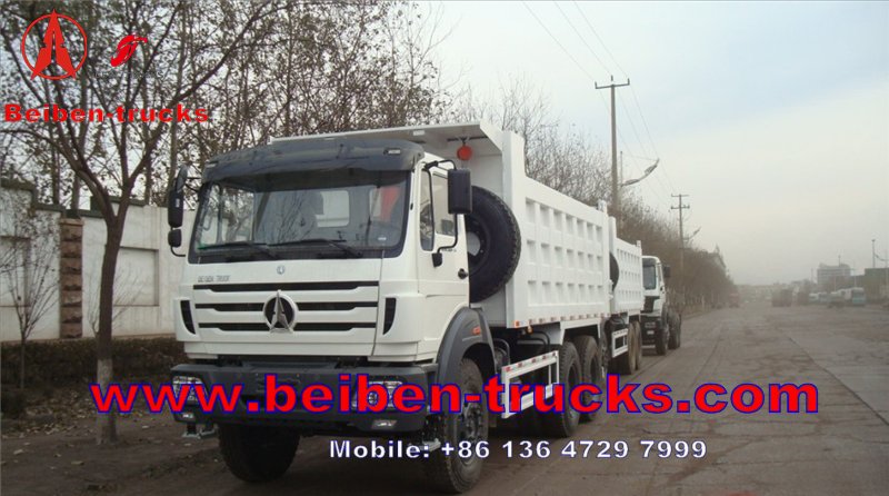 china BeiBen 6x4 340hp dump truck for hot sale /dump trucks for sale holland