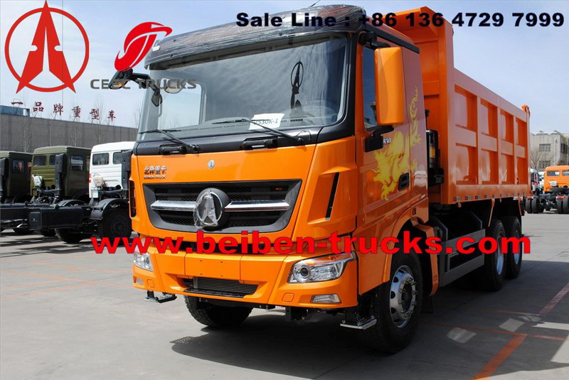 congo Beiben North benz NG80B 6X4 dump truck 10 wheels 25T 30T 18cbm 20cbm dump tipper trucks  supplier