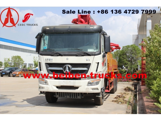 China beiben concrete pump truck manufacturer