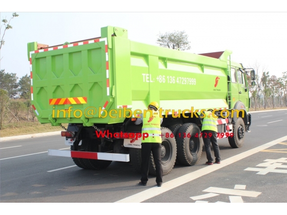 China manufacturer 10 wheel 20 ton sand tipper truck Beiben dump truck  price