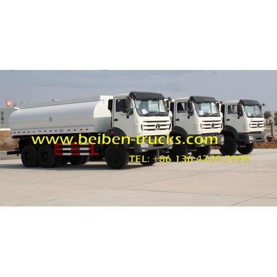 20m3 BEIBEN Water transportation stainless steel water tank truck supplier