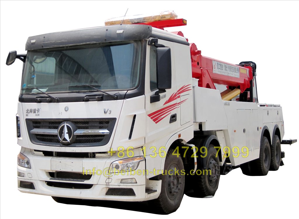 Beiben V3 cabin benz technology wrecker truck manufacturer