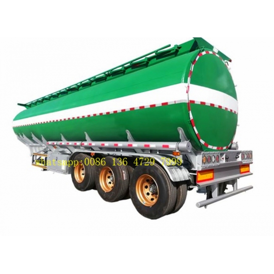 Tri-Axles Fuel Tanker Semi Trailers 6 compartments crude oil tanker trailers