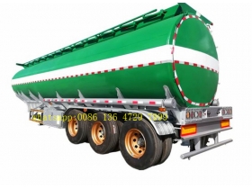 Tri-Axles Fuel Tanker Semi Trailers 6 compartments crude oil tanker trailers