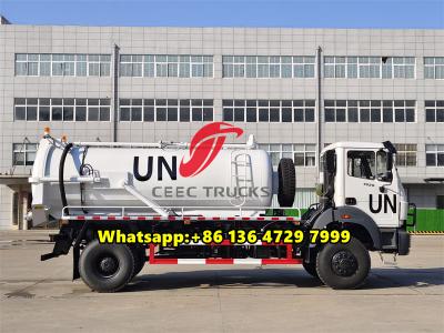 Beiben 4WD 10000 liters sewage tank truck for sale
