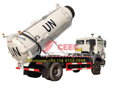 Beiben 4×4 all wheel drive vacuum truck
