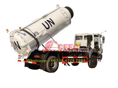 Beiben 4×4 all wheel drive vacuum truck