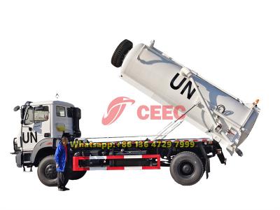4x4 drive beiben vacuum tanker truck