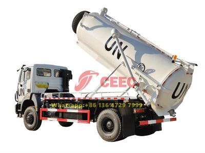 4x4 drive beiben vacuum tanker truck