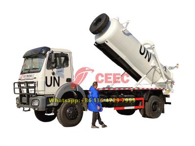 4x4 drive beiben vacuum tanker truck