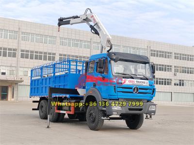 Beiben 6×4 truck mounted crane