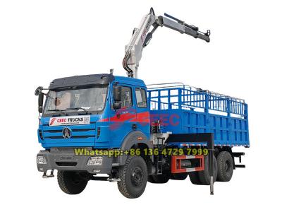 Beiben 6×4 truck mounted crane