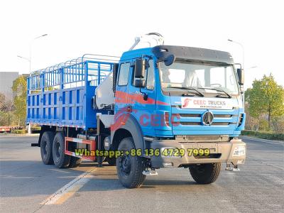 Beiben 6×4 truck mounted crane