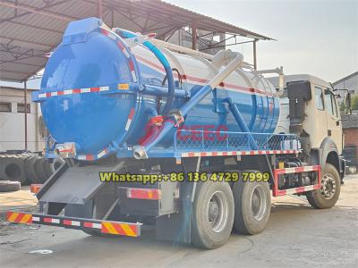 Beiben 6×4 vacuum tank truck
