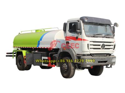 Beiben 4×4 RHD water bowser truck