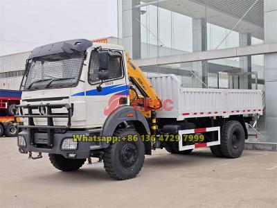 Beiben 4×2 knuckle boom crane truck
