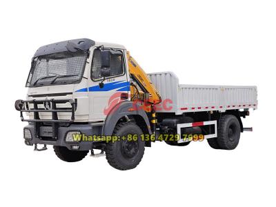 Beiben 4×2 knuckle boom crane truck