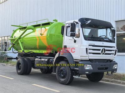 Beiben 6 wheeler sewer vacuum truck