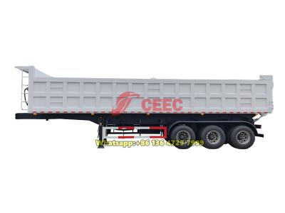 3 axles heavy duty tipper trailer