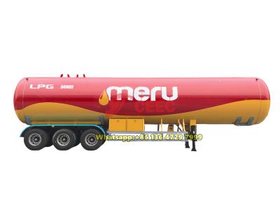 56000L LPG tanker trailer for Uganda