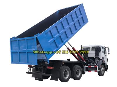 Beiben 6×4 hook lift garbage truck