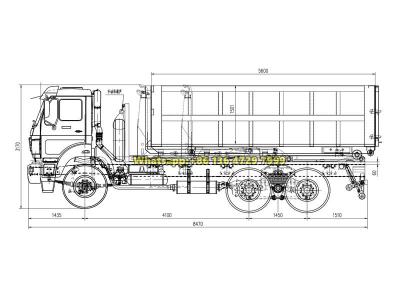 Beiben 10-wheeler hook loader garbage truck