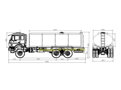 Beiben 6x4 20000 liters water tanker truck